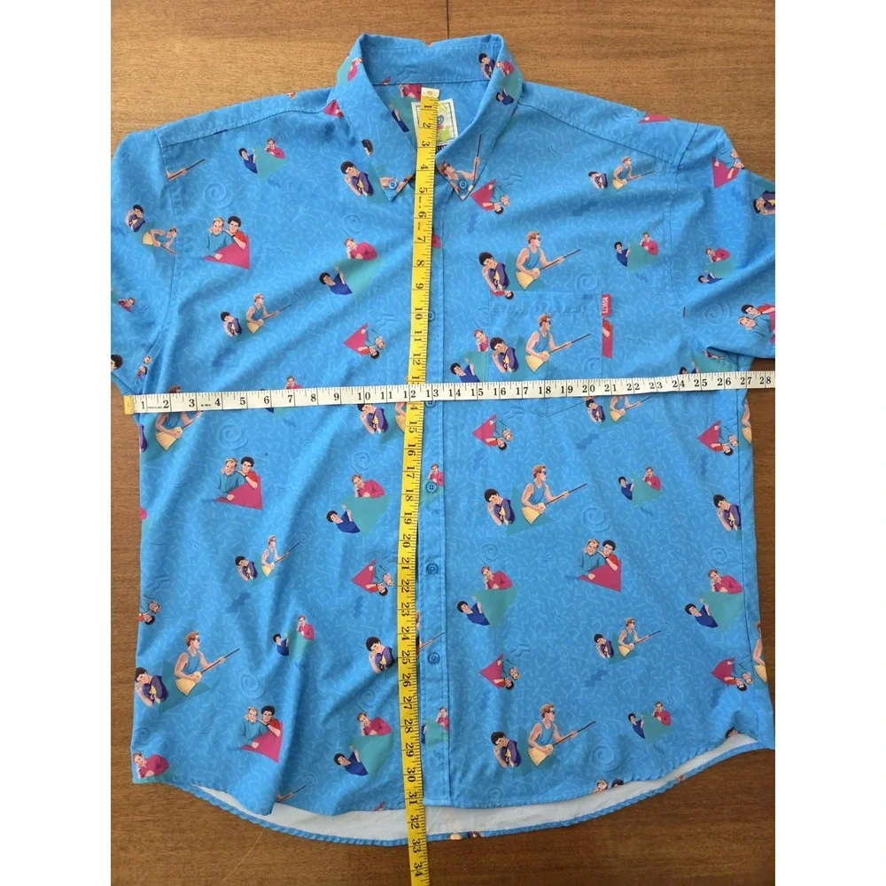 Saved‎ By The Bell Button Up Shirt Rslvts 3x Screech Zack